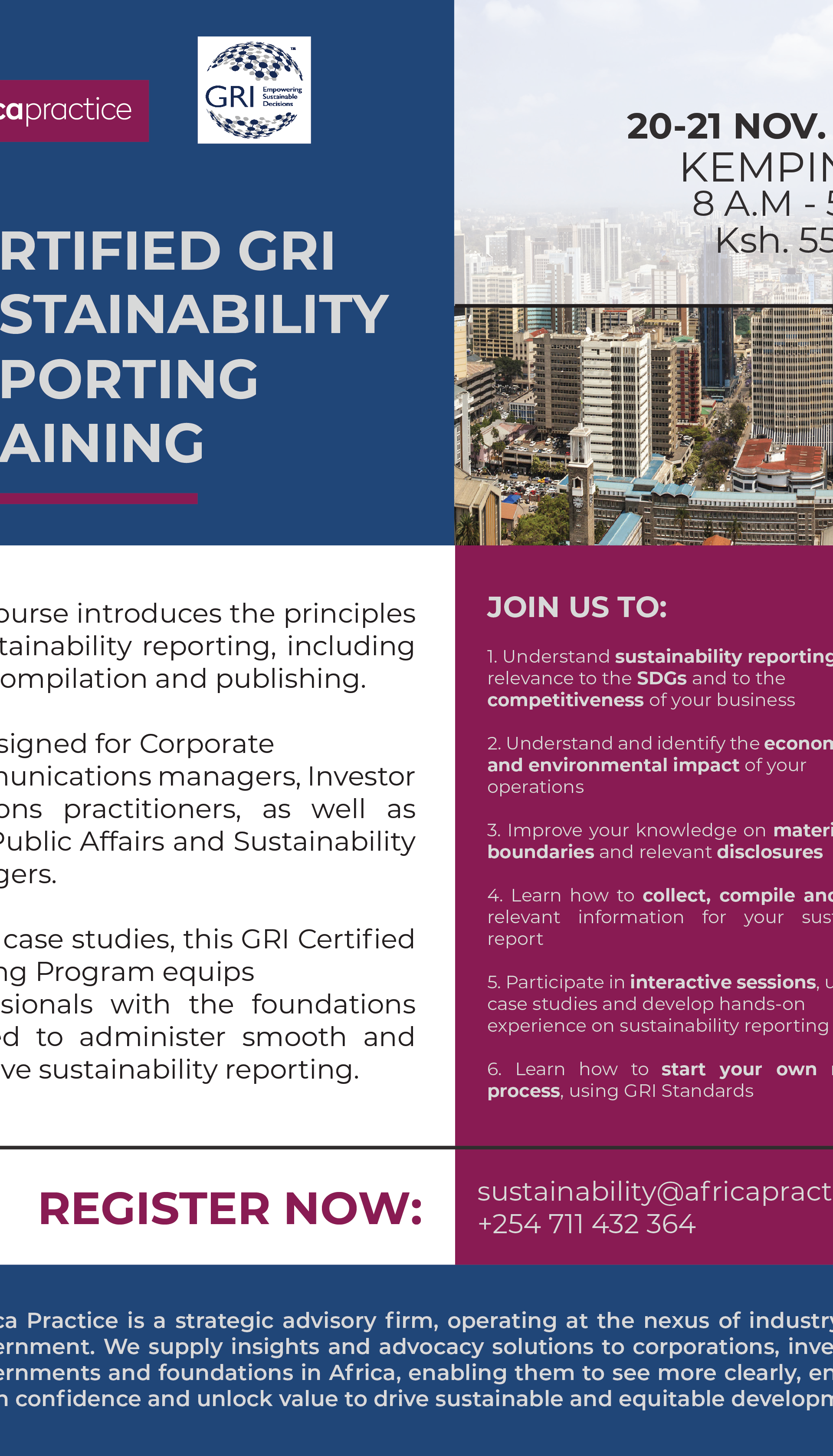 GRI Sustainability Reporting Training