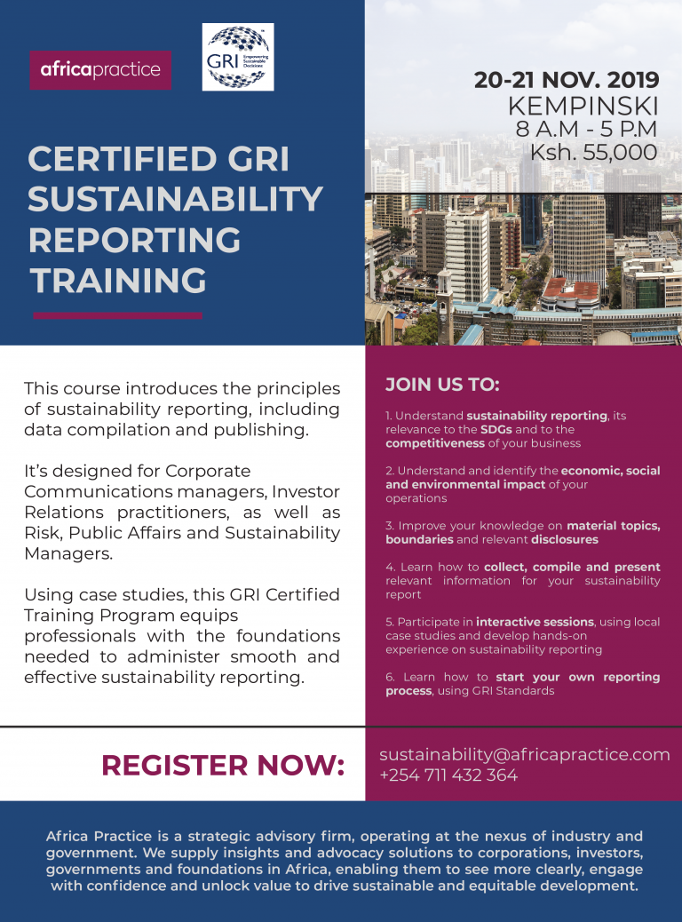 GRI Sustainability Reporting Training