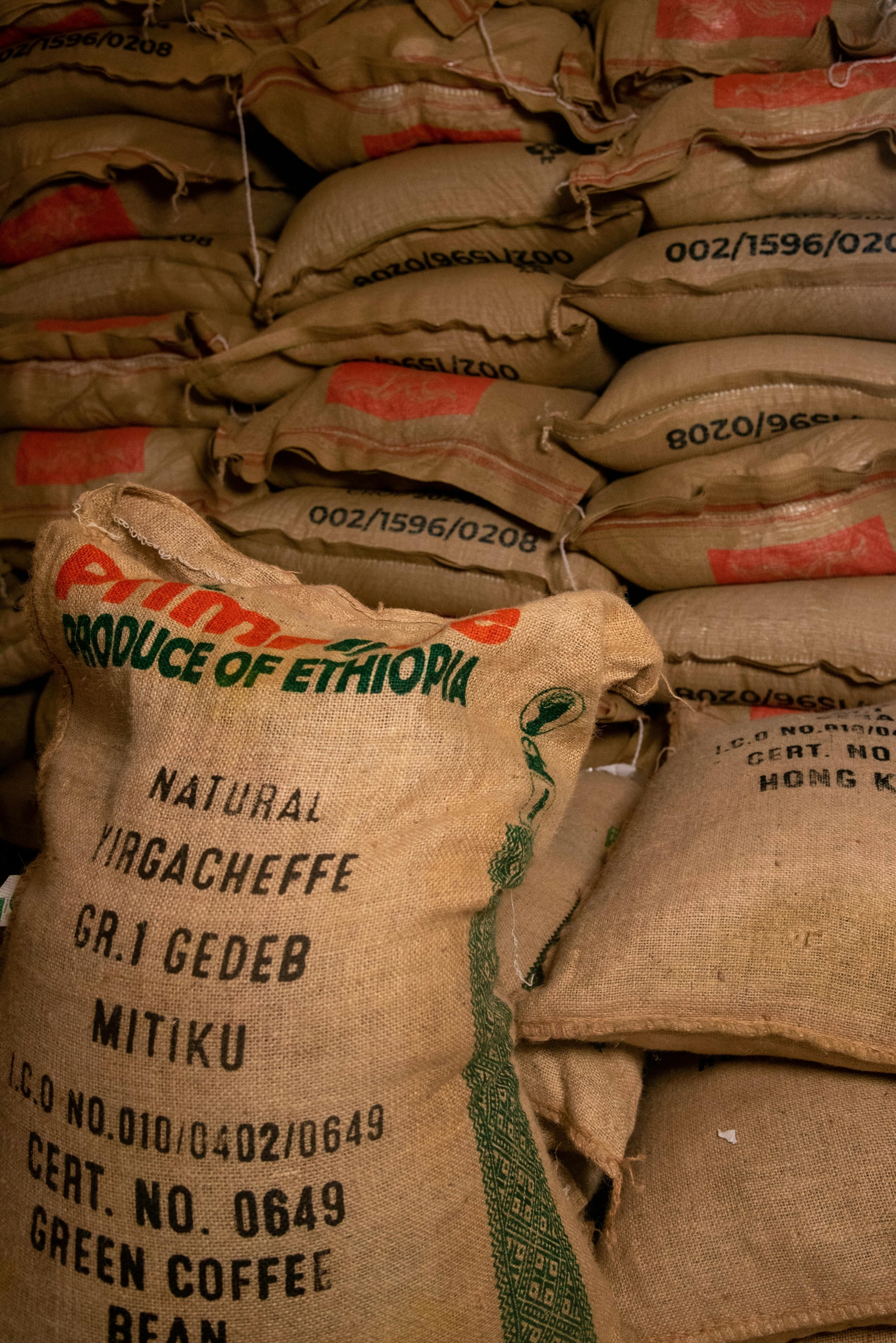 Ethiopia coffee bags